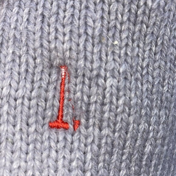 Pottery Barn Kids Train Natural Fair Isle Wool Stocking Monogramming Error 27 in - Picture 9 of 15